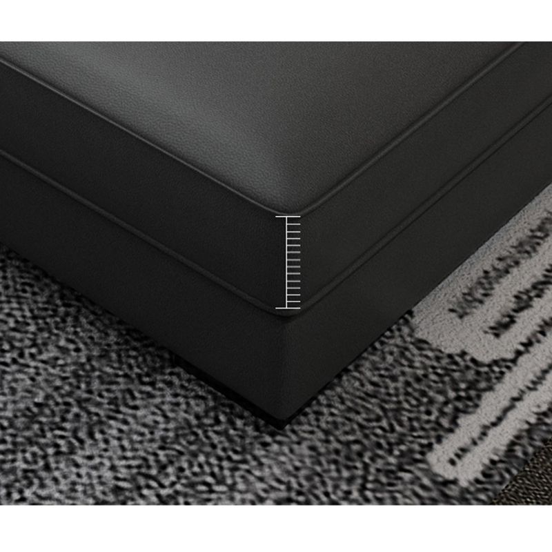 Modern Sloped Arms Sectionals 33.46"High Cushion Back Sectional Sofa with Storage, Grey