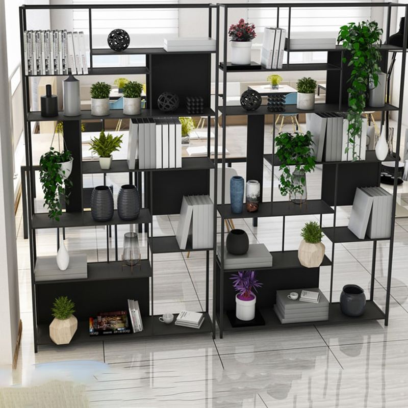 Industrial Open Rectangle Storage Bookshelf Home Office Etagere Bookcase