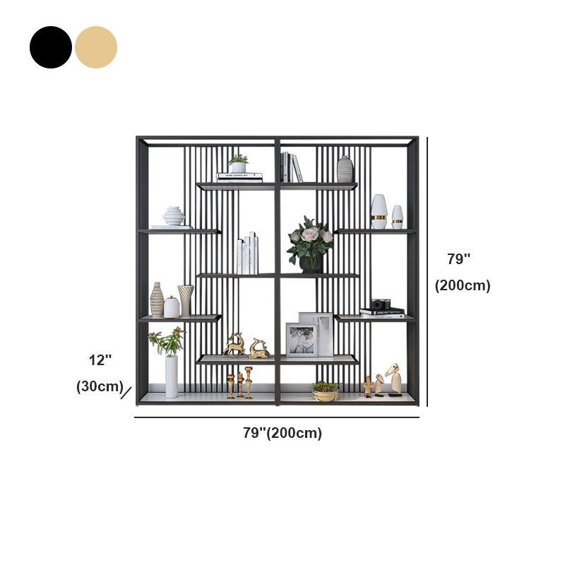 Industrial Style Bookcase Open Back Bookshelf for Home Office