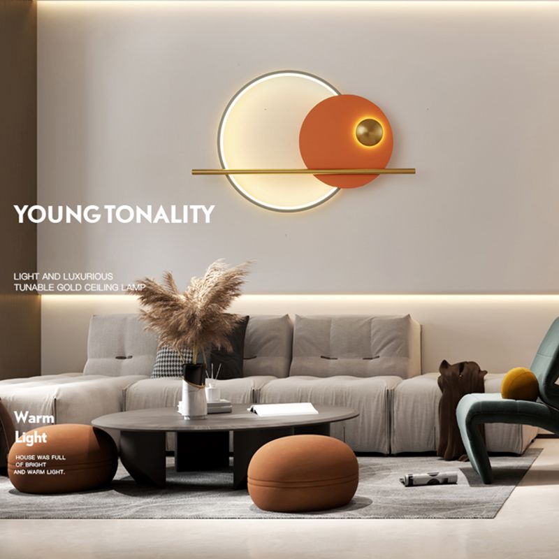 Geometry Shape Metal Wall Lights Modern Style Wall Mount Lighting