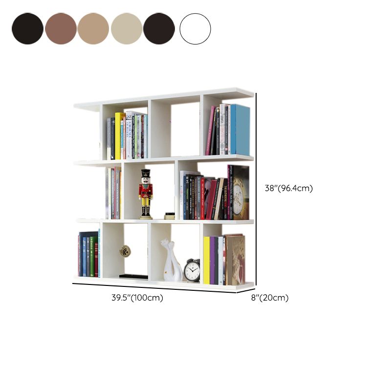 Wall Mounted Bookcase Engineered Wood Bookshelf Open Bookcase