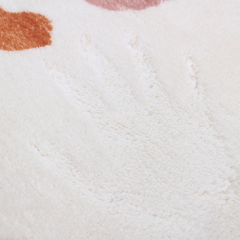 Hellblauer Kontrastfarbe Teppich Polyester Einfacher Teppich Waschbar Teppich für die Heimdekoration