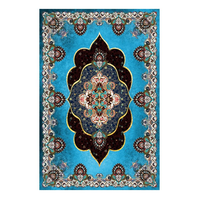 Purple Modern Rug Blending Graphic Rug Non-Slip Backing Rug for Living Room