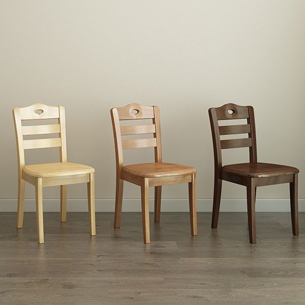 Modern Dining Chair Armless Chair with Wooden Legs for Kitchen