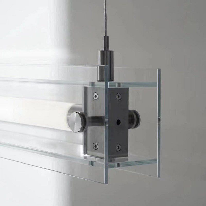 Clear Glass Ceiling Pendant Light Modern LED Kitchen Island Fixture