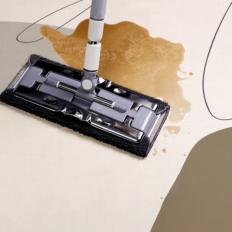 Light Gray Modern Rug Blending Striep Rug Stain Resistant Rug for Drawing Room