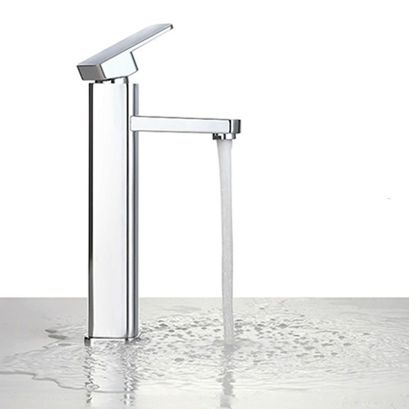 Bathroom Sink Ceramic Rectangular Faucet Single Rod Handle Sink