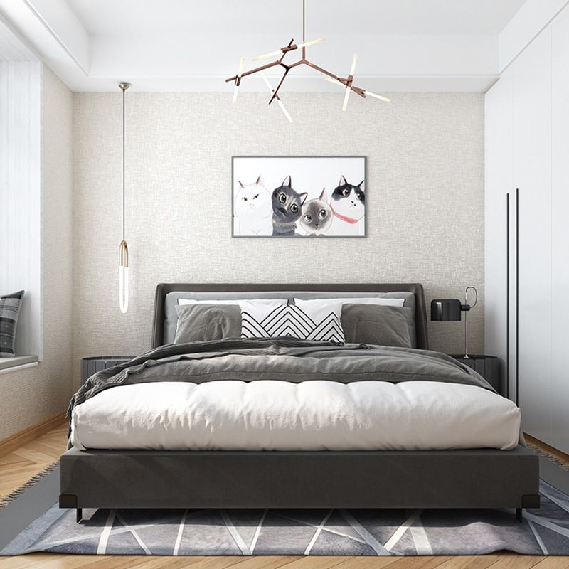 Post Modern Wallpaper Roll in Natural Color Textured Wall Decor, 20.5-inch x 33-foot