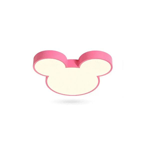 Metal Mouse Flush Ceiling Light Cartoon Modern Ceiling Fixture Light for Girls Bedroom
