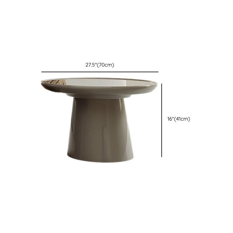Contemporary Cocktail Table Pedestal Wooden Coffee Cocktail Table