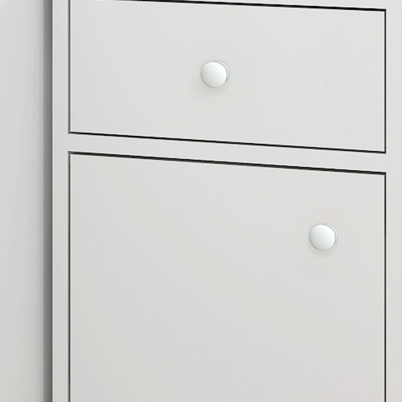 Contemporary 1 Door Accent Cabinet Corner Straight Legs Storage Cabinet
