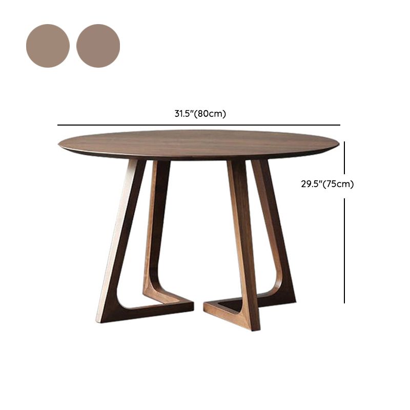 Round Dining Room Table Set 1/2/4 Pieces Modern Solid Wood Dining Room and Arm Chairs
