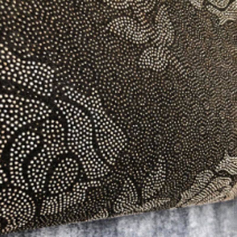 Yellow Geometric Print Area Rug Modern Polyester Area Carpet Non-Slip Backing Rug for Living Room