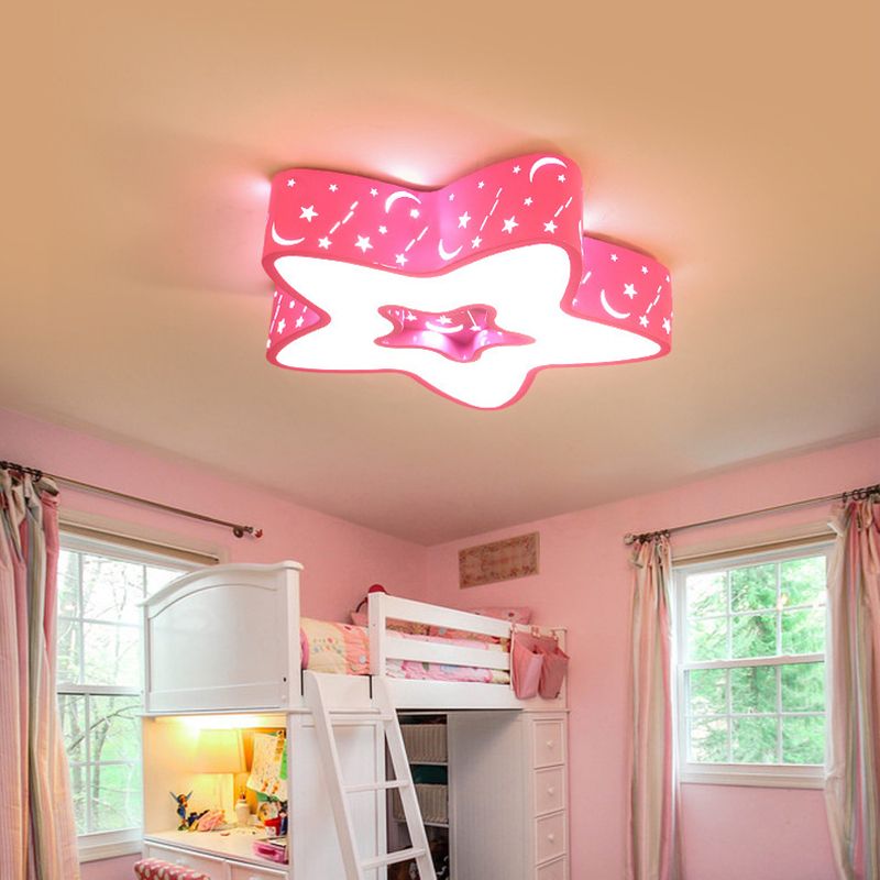 Illuminazione da incasso a stella Lampada da soffitto a LED in acrilico modernista per la cameretta dei bambini