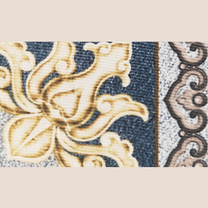 Creative Harlequin Pattern Area Rug Polyester Carpet Non-Slip Backing Indoor Rug for Home Decoration