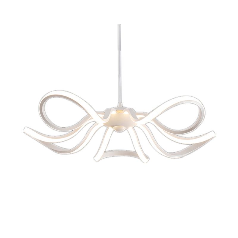 Modern Style Petal LED Ceiling Lighting Acrylic Restaurant Chandelier Light Fixture