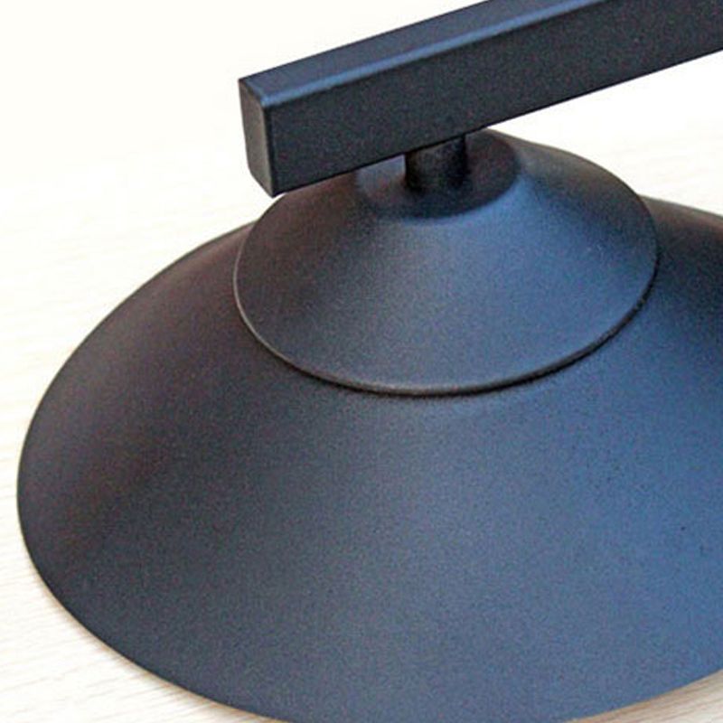 Semplice illuminazione a parete in stile industriale in vetro sconce in nero