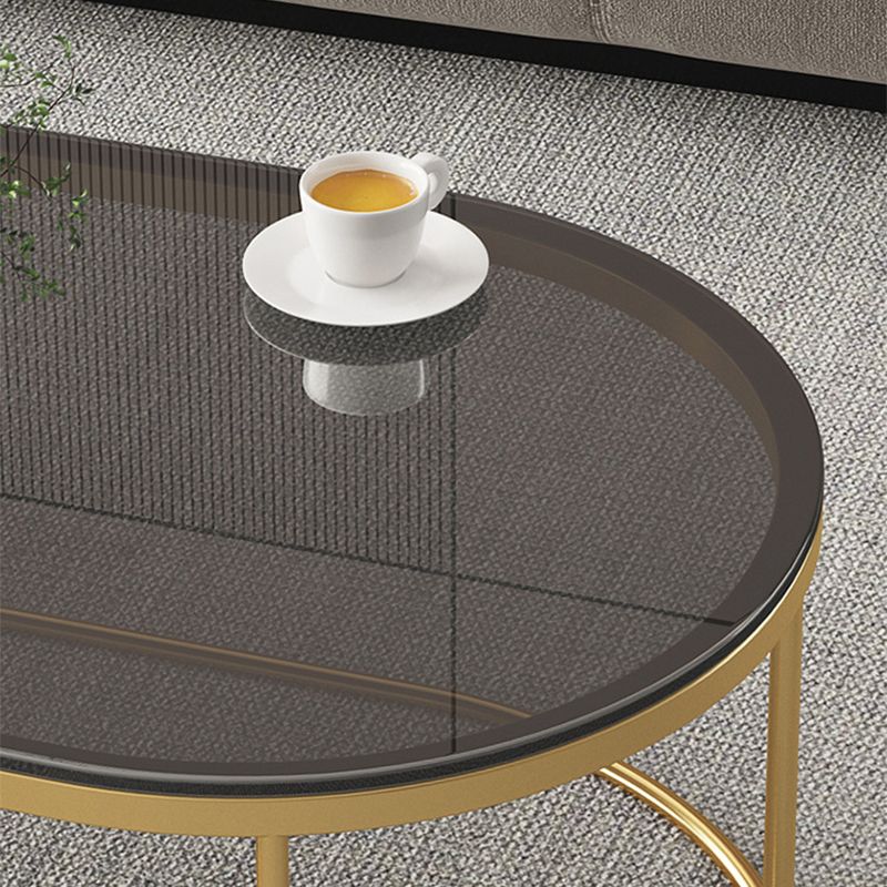 Frame Base 2 Nesting Coffee Table Modern Glass Coffee Table Set