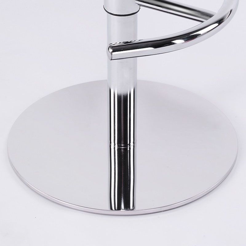 Swivel Adjustable Height Patio Bar Stool Upholstered Indoor Bar Stool with Chrome Base