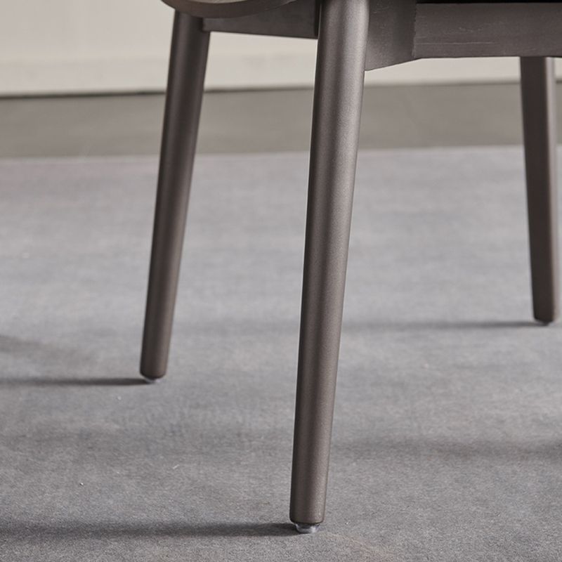 Solid Wood Contemporary Dining Chair Kitchen Armless Open Back Chair