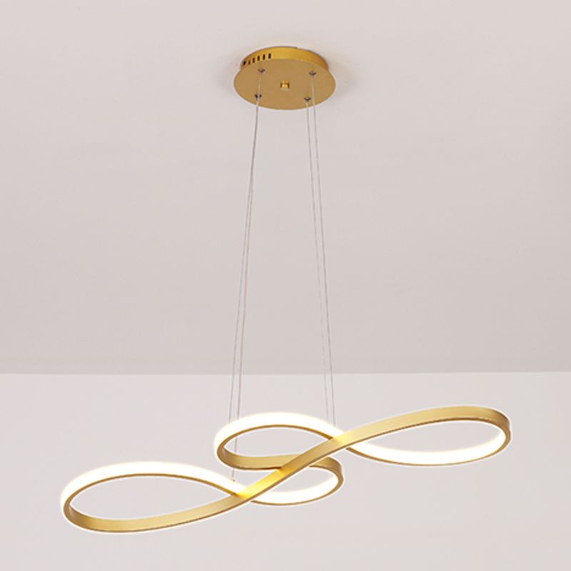 Modern Style Linear Island Lighting Metal 1- Light Pendant Light Fixture