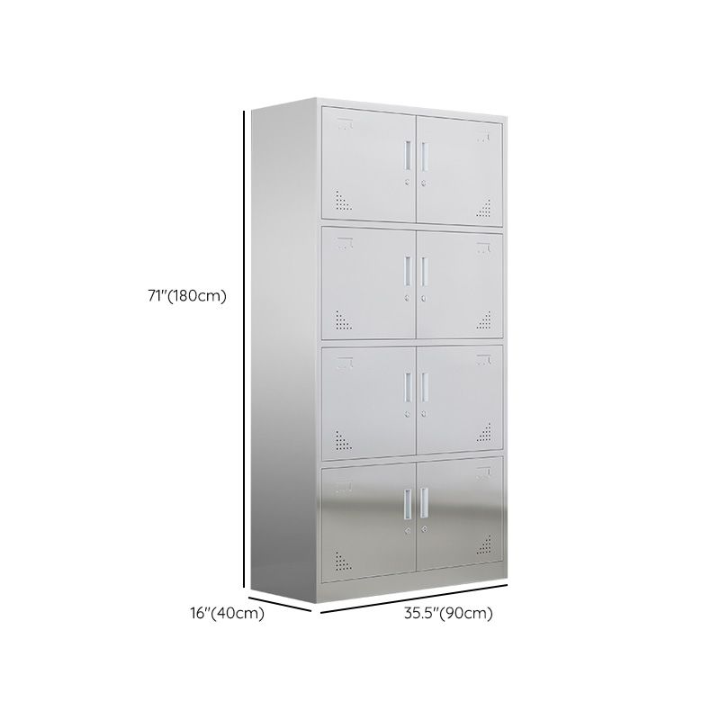Metal Storage Cabinet for Bathroom Modern Cabinet with Hinged Doors
