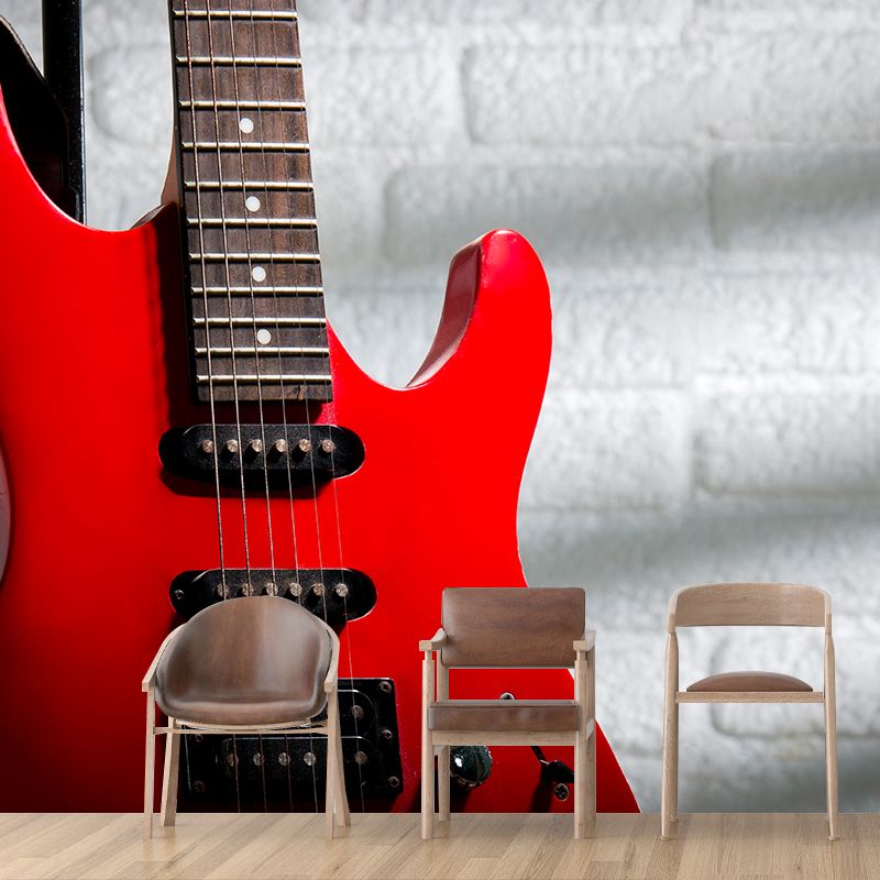 Beautiful Photography Mural Wallpaper Musical Instruments Sitting Room Wall Mural