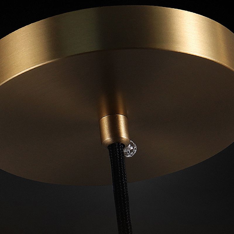 Kristalbrons enkele hanglamp in moderne luxe stijl koper traanhanglamp