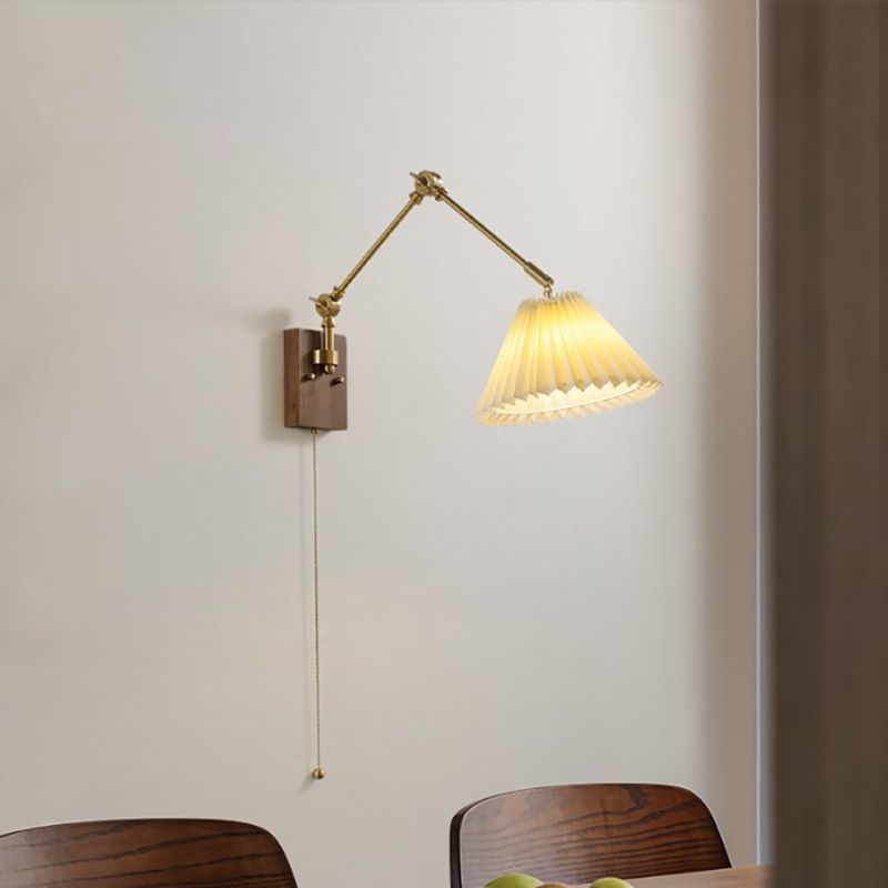 Retractable Arm Wall Sconce Modern Style Simple Wall Mount Lamp for Living Room