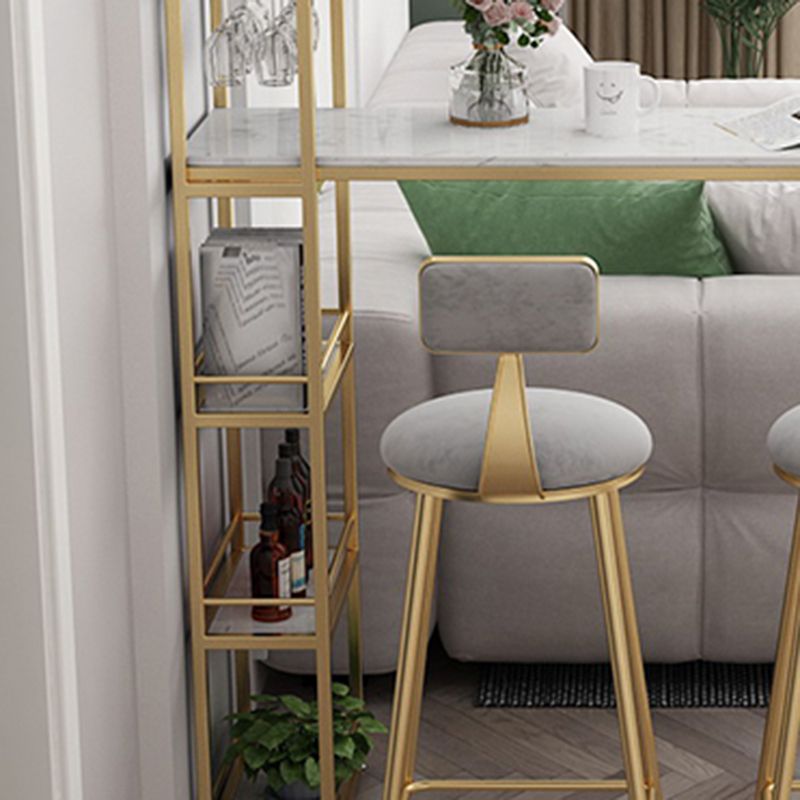 Living Room Double Pedestal Bar Wine Table Modern White Pub Height Dining Table