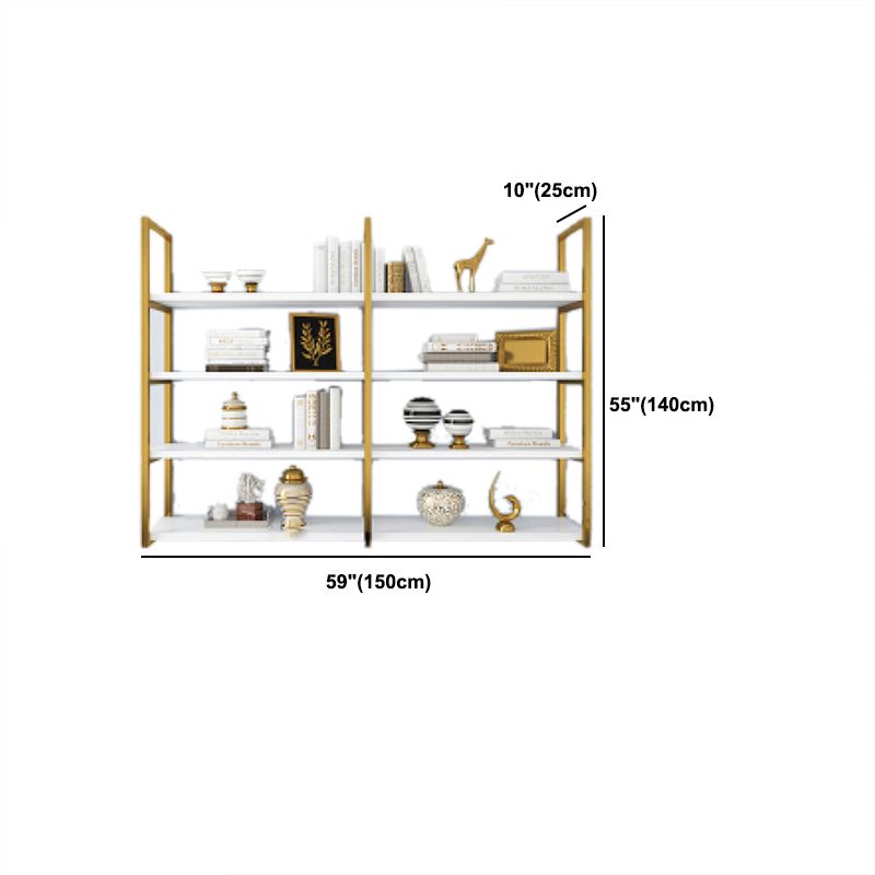 Rectangle Wooden Shelf Bookcase Wall Mounted Industrial Home Office Bookshelf