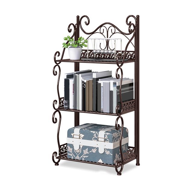 Metal Vertical Book Shelf Etagere Open Shelf Bookcase for Home