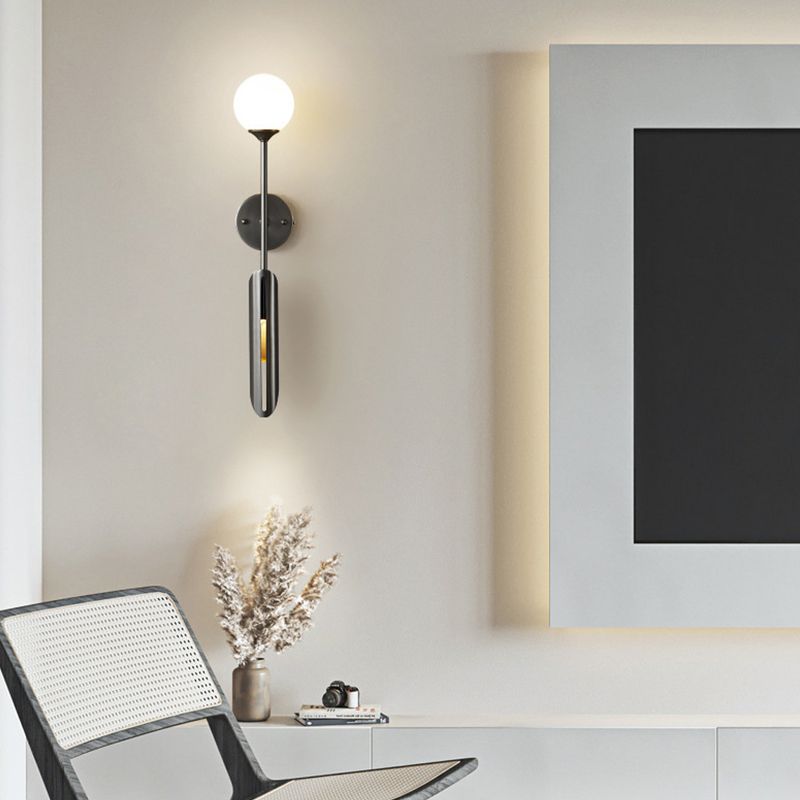 Post-Modern Wall Sconce Copper LED Sconce Lighting for Corridor