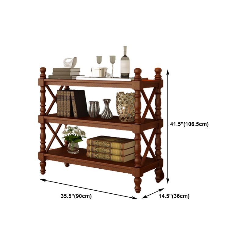 Rectangle Solid Wood Storage Bookshelf Nordic Study Room Bookcase