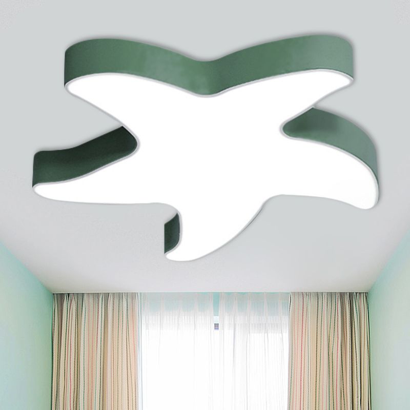 Lámpara de techo acrílica de color caramelo con montaje empotrado de estrella de mar Macaron Loft