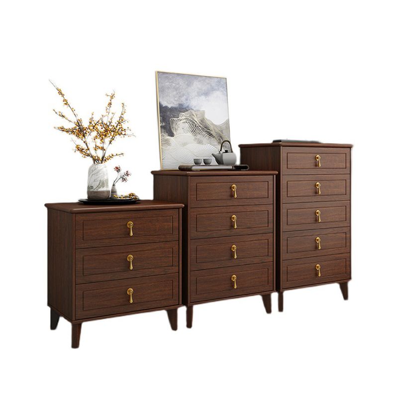 Contemporary Glam Storage Chest Dresser Wooden Chest with Drawers