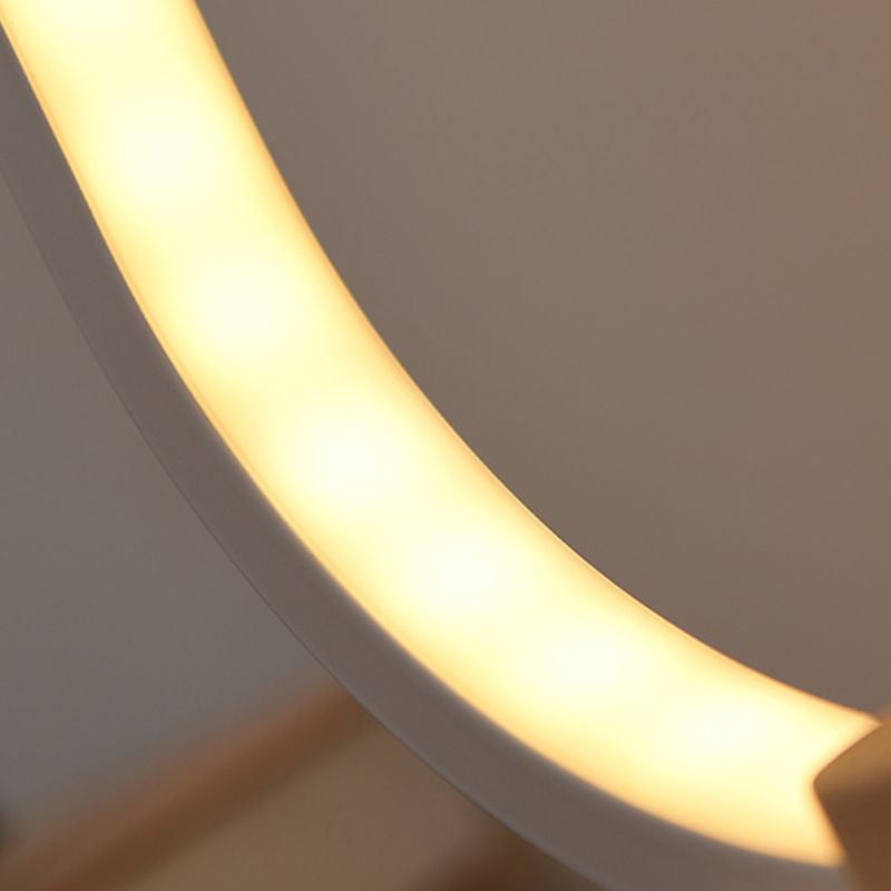 Moderne tafellamp met 1 licht met USB-poort lineair tafellicht voor slaapkamer