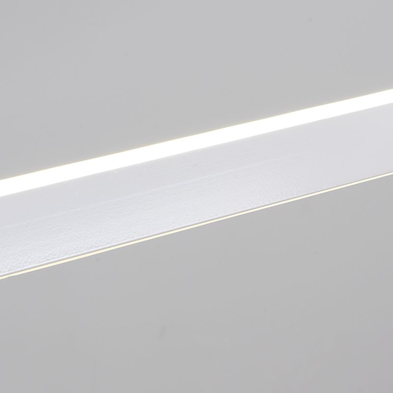 Nordic Simple Island Light Fixture Modern Long Strip LED Pendant Light for Dining Room