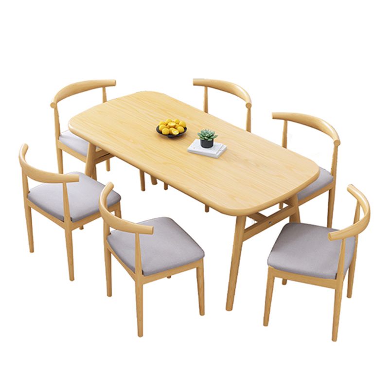 Modern Kitchen Wood Furniture of Standard Height Formal Dining Room Table Set