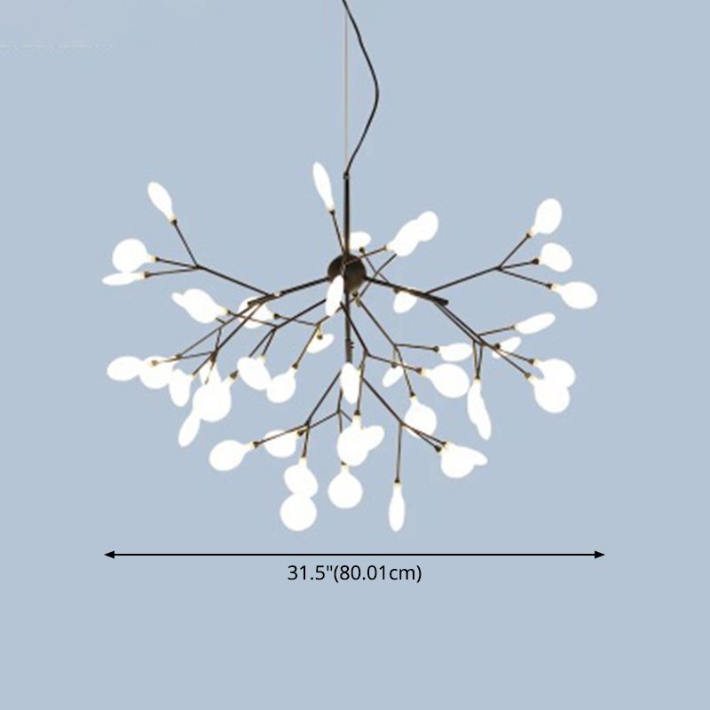 Metal Branches Ceiling Pendant Light Contemporary Style LED Suspended Lighting Fixture