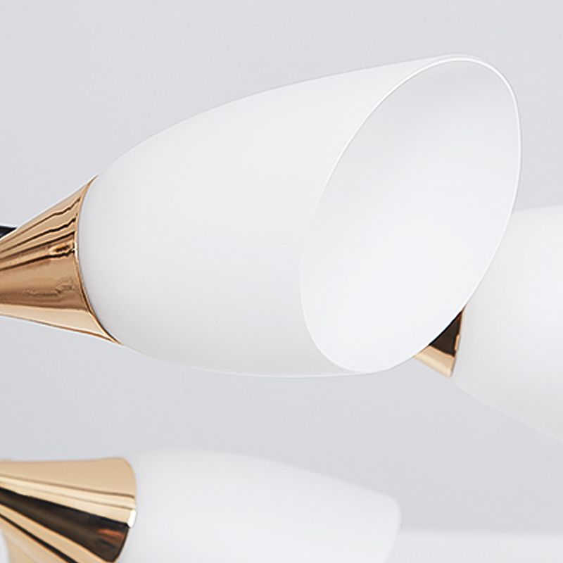 Glass Contemporary Pendant Lighting Fixtures Metal Sputnik Hanging Lights