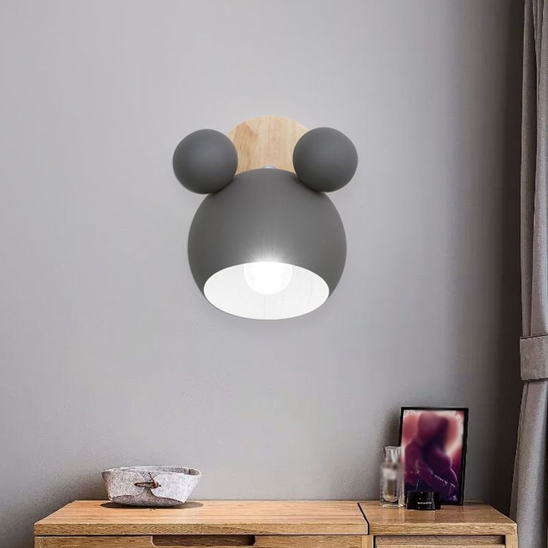 Mouse Simplicity Wall Sconce Colorful Metal Wall Mounted Lamp for Sitting Room