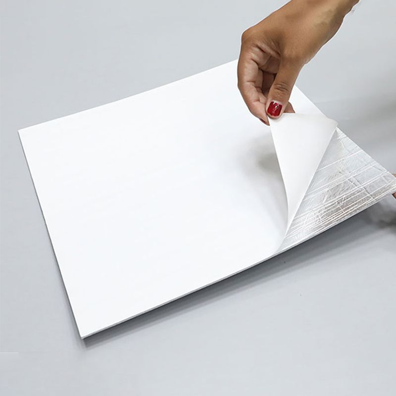 Tile-Peel & Stick Rectangle White Plastic Waterproof Tile-Peel & Stick for Shower 10 Pack