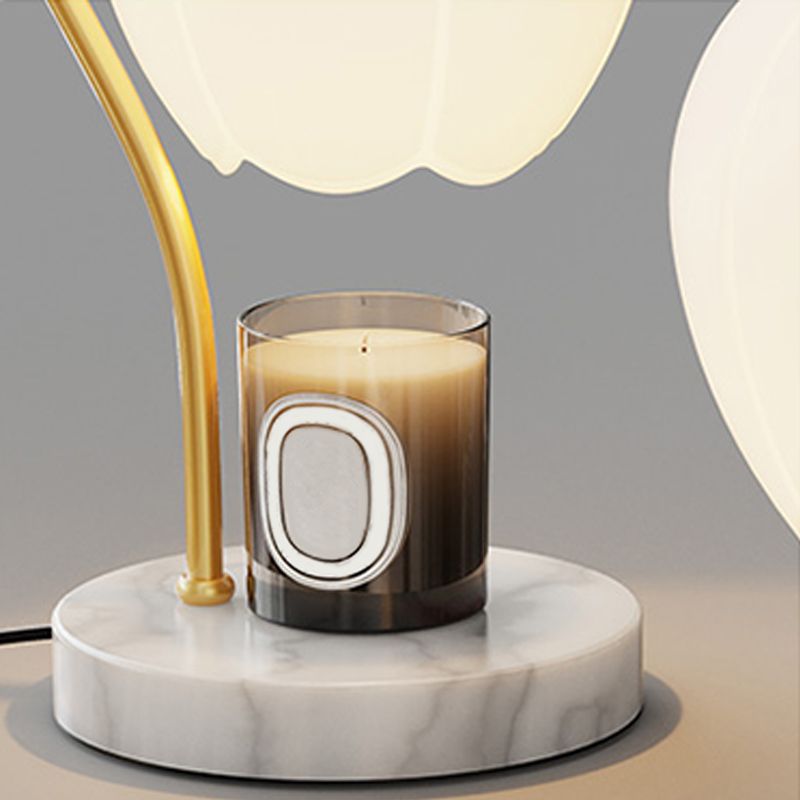 One Bulb Glass Table Lamp Contemporary Bedroom Desk Lamp (Without Aromatherapy)