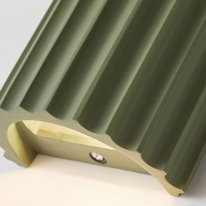 Luz de pared de resina nórdica Cilíndrico colorido 2 luces apliques de pared para sala de estar