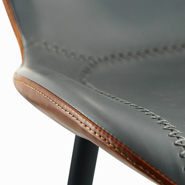 Faux Leather and Metal Contemporary Dining and Accent Chairs