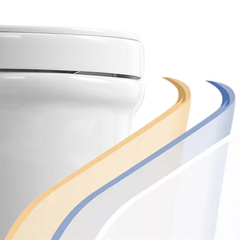 Contemporary One Piece Toilet Bowl Floor Mount White Urine Toilet for Bathroom