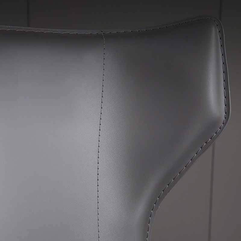 Moderne stijl thuiszijde stoel wingback lederen gestoffeerde eetkamerstoel