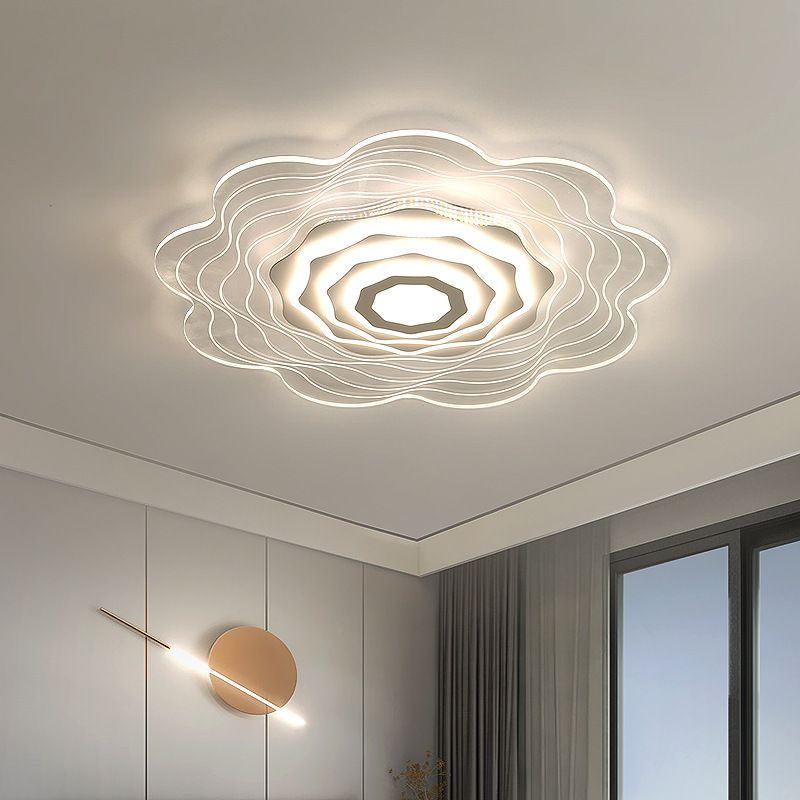 Luces llevadas del soporte rasante del claro del estilo moderno de las lámparas rasantes de acrílico del soporte de la flor