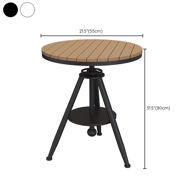 Modern Round Dining Set 1/3/5 Pieces Reclaimed Wood Dining Set